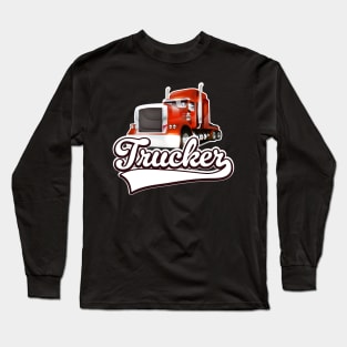 Trucker Logo Long Sleeve T-Shirt